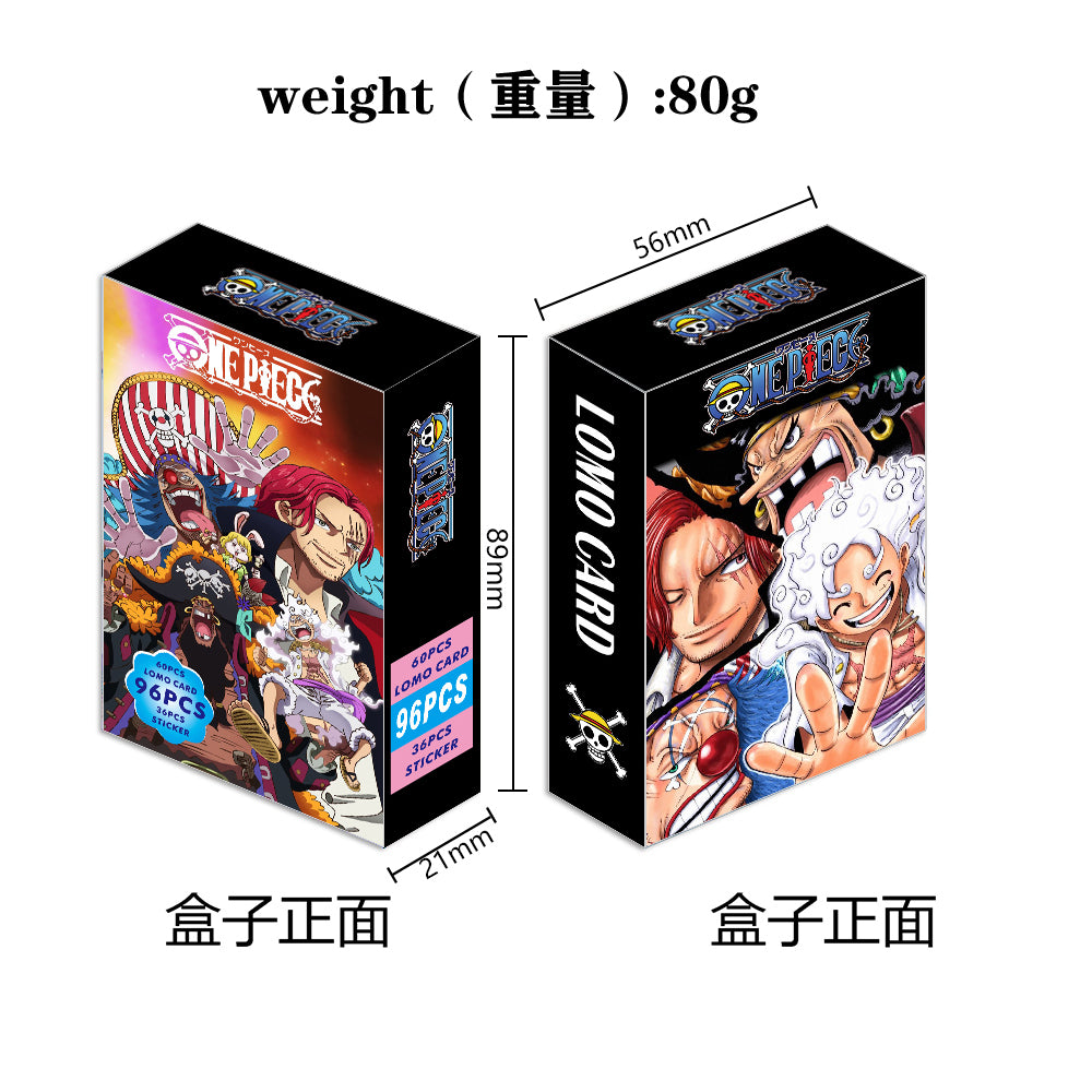 Demon Slayer Japanese Anime Lomo Card One Piece 1pack/96pcs Card Games With Postcards Message Gift For Fan Game Collection Toy