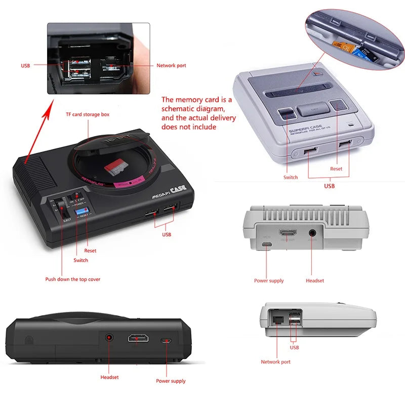 Built in 45000+ Retro Handheld Gameplayer shell For SNES/MEGA