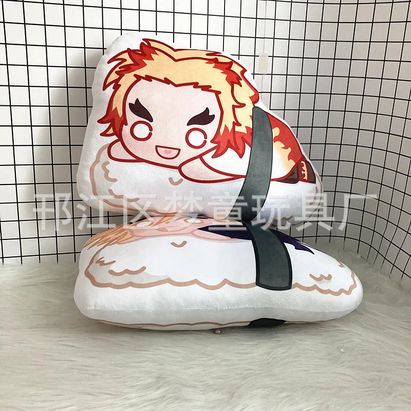 Demon Slayer Kimetsu No Yaiba Plush Doll Anime Demon Slayer Kamado Tanjirou Nezuko Sushi Cute Soft Stuffed Key Pendant Toys