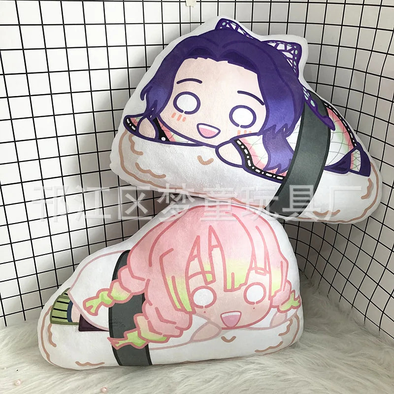 Demon Slayer Kimetsu No Yaiba Plush Doll Anime Demon Slayer Kamado Tanjirou Nezuko Sushi Cute Soft Stuffed Key Pendant Toys