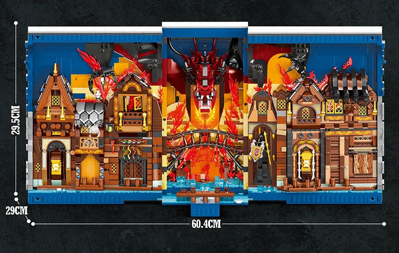 Hobbit Themed Bookstore Building Blocks Assembly Toys