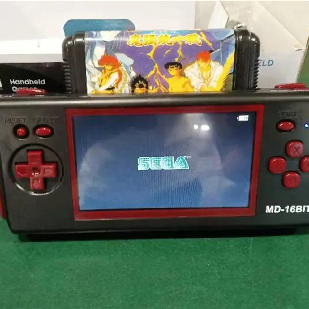 HG-943 4.3'' MD 16BIT HDMI TV handheld game Retro game console arcade console 2player wireless have118games support game card