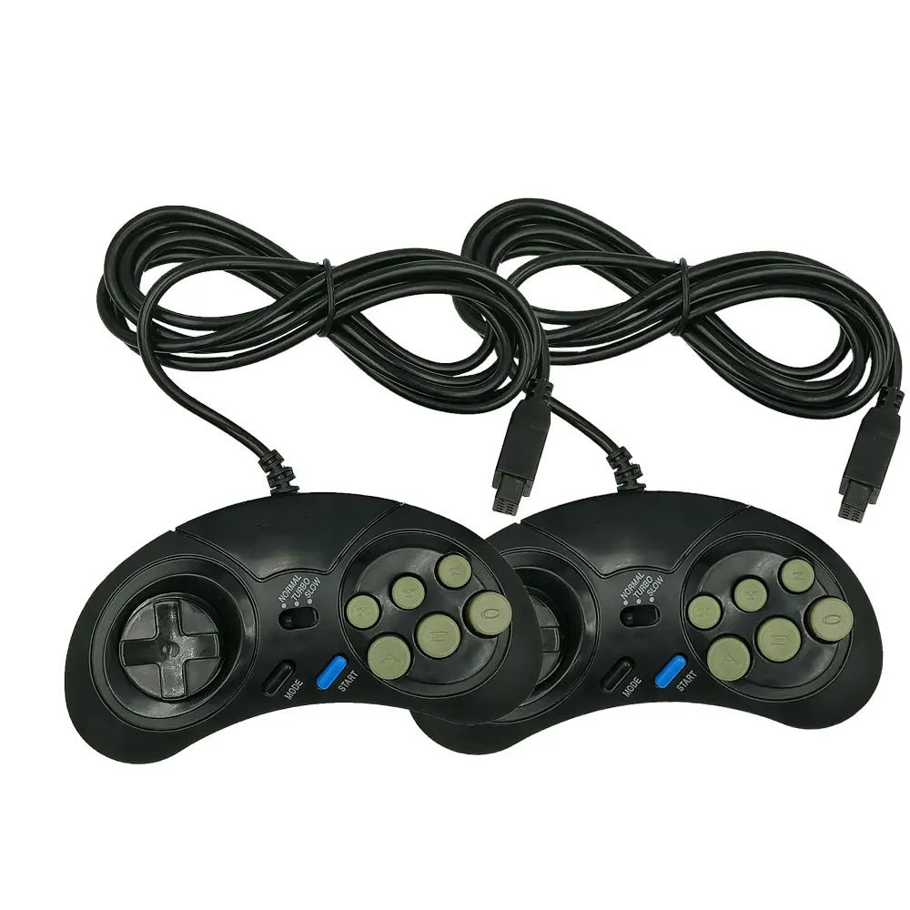 For Original Sega MegaDrive MD2 Mini TV Video Game Console Joystick 16 Bit AV output Double Wired Gamepads Controller Dropshipp