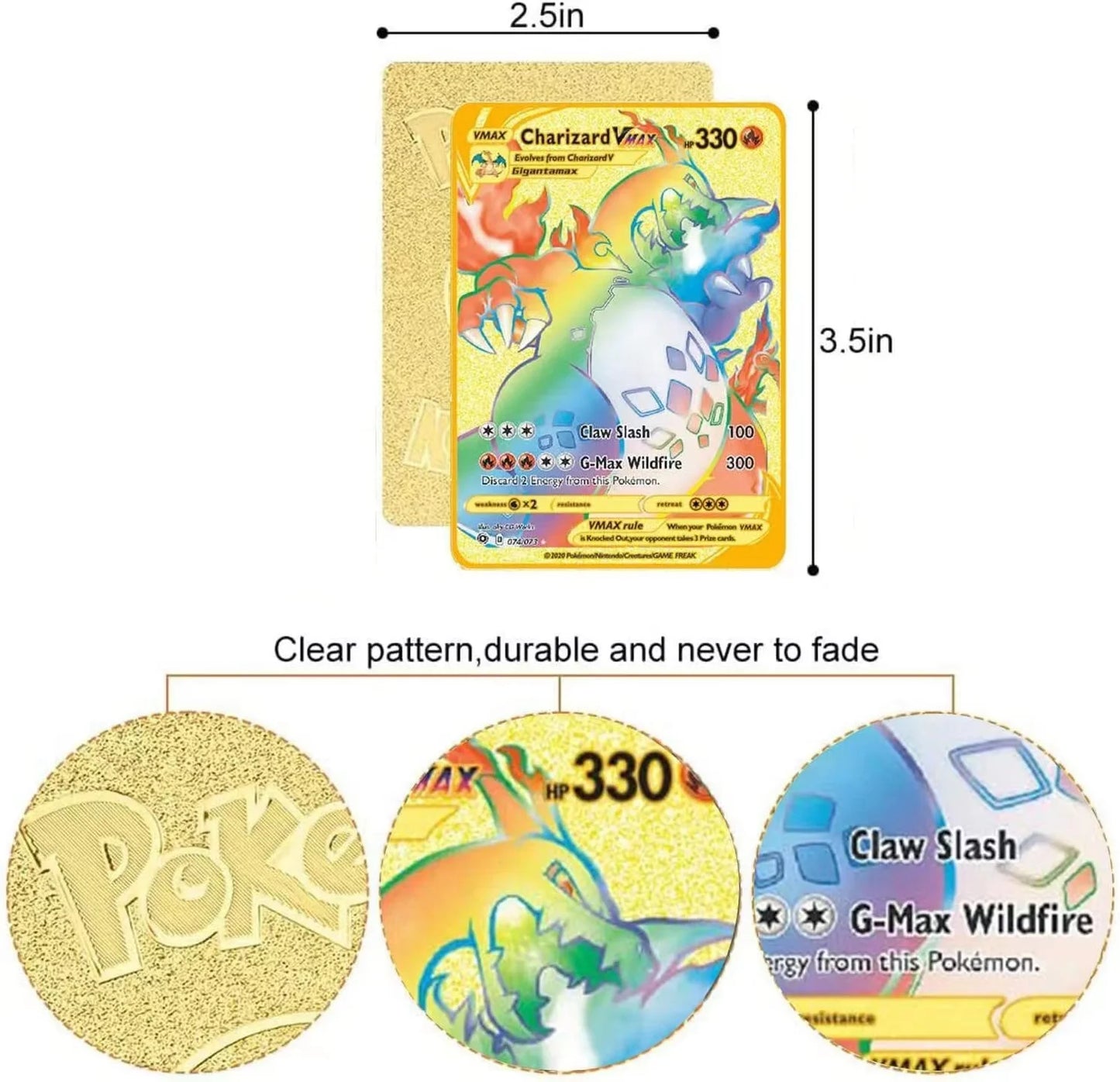 Pokemon Card Game Battle Collection English Japanese Metal Card Pikachu Charizard Mewtwo Charmander Eevee Kawaii Birthday Gift