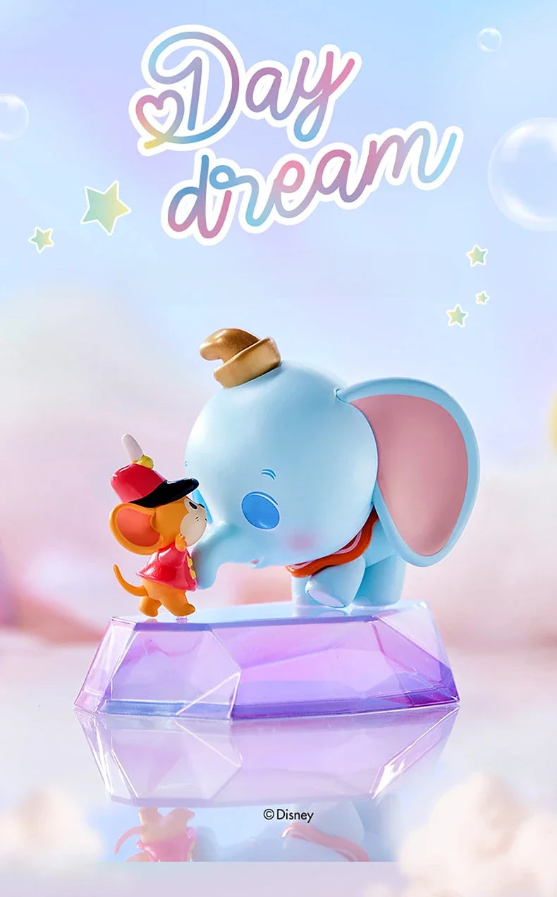 MINISO Genuine Disney Dumbo Day Dream Series Blind Box Table Top Decorated Kawaii Children's Toys Birthday Gift Anime Peripheral