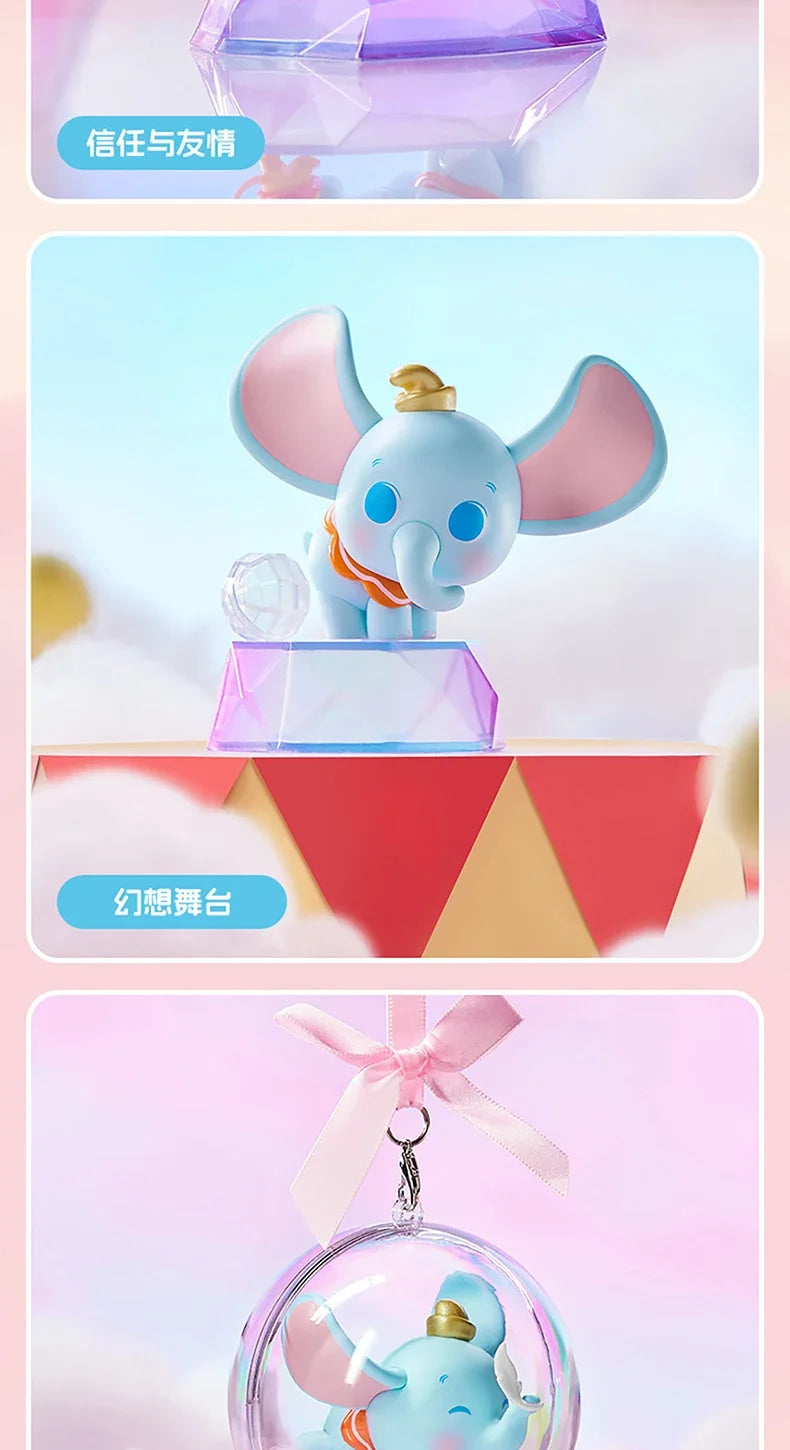 MINISO Genuine Disney Dumbo Day Dream Series Blind Box Table Top Decorated Kawaii Children's Toys Birthday Gift Anime Peripheral