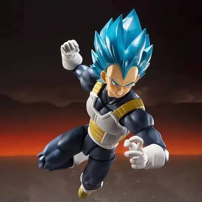 Anime Dragon Ball Super Figures Majin Vegeta Action Figure Movable Collectible Model Shf Super Saiyan God Vegeta Figurine Toys