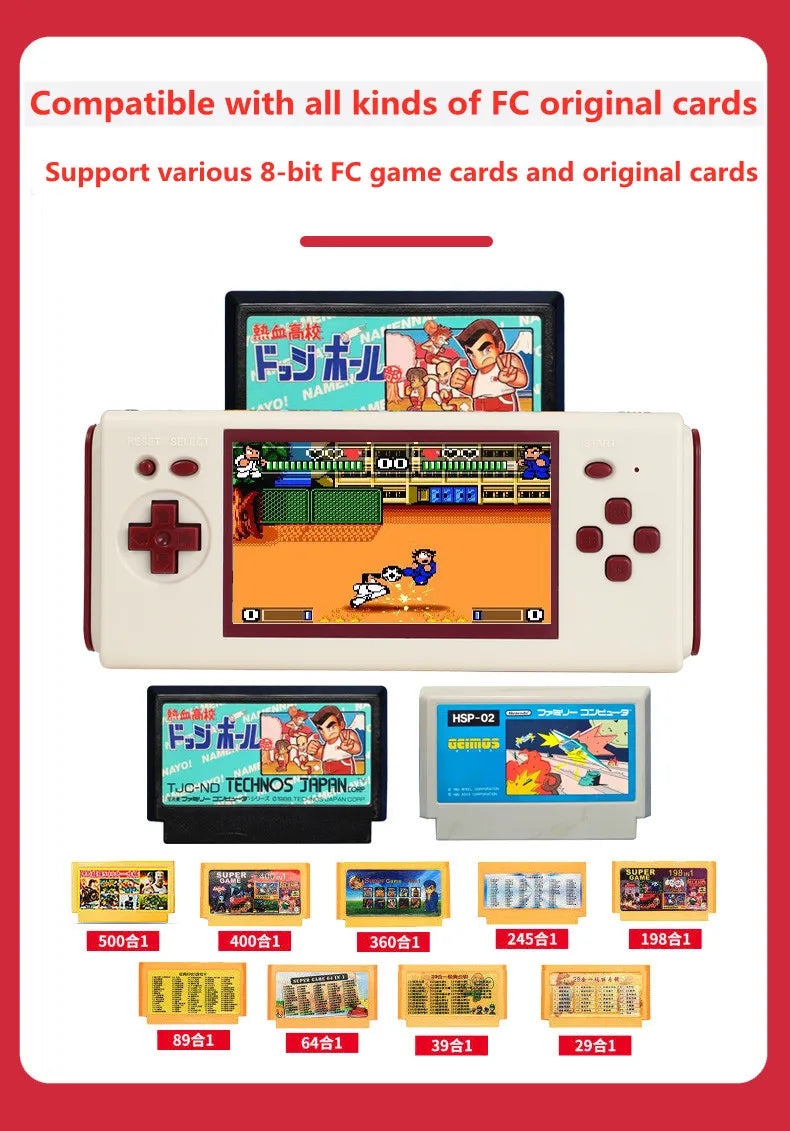 Support Nes Cartridge/Handheld Game Console (88 Built-In Games) Card/Handheld Game Console Board Games Holiday Gifts