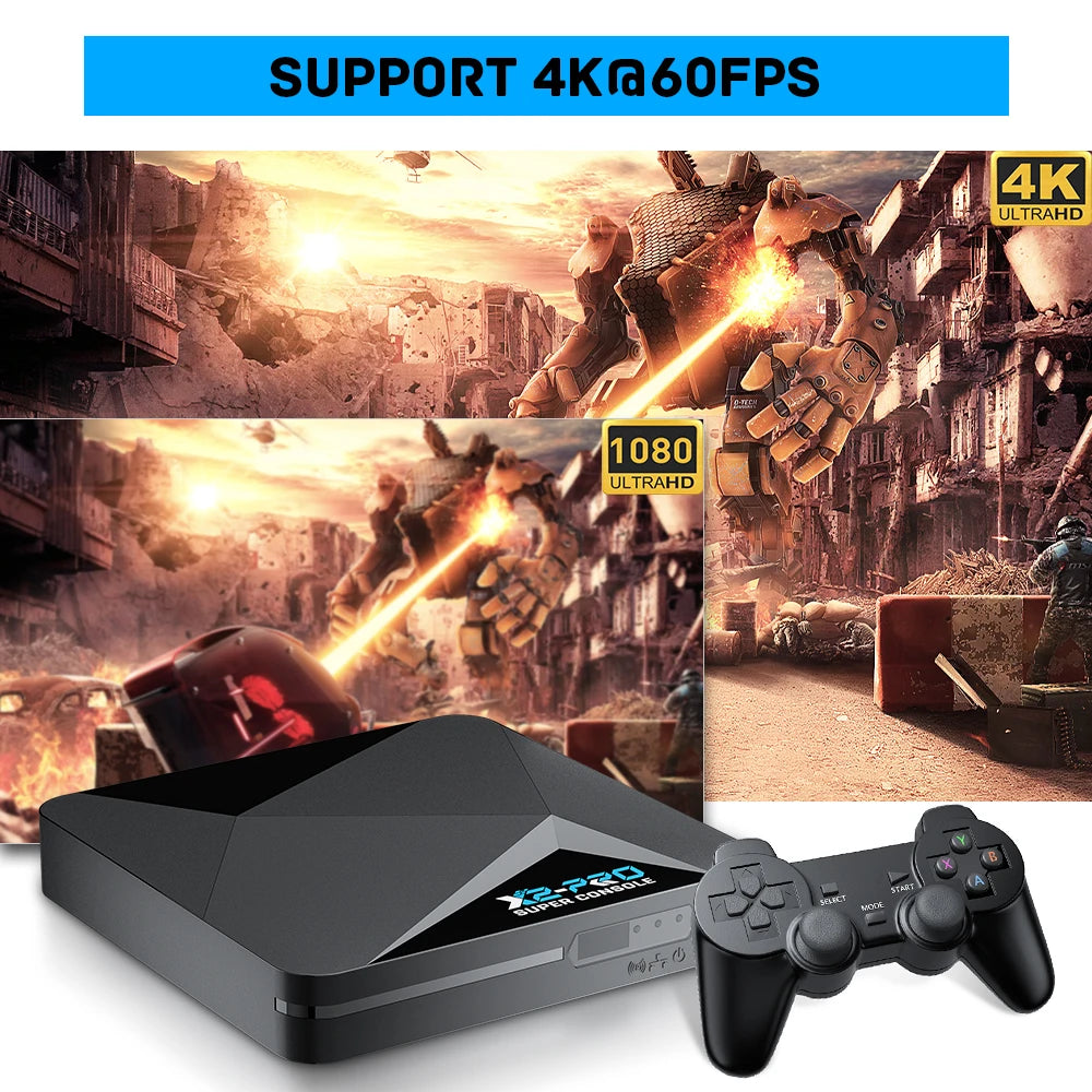 Super Console X2 Pro Retro Video Game Console with 100000+ Games for MAME/ARCADE/Sega Saturn/DC Retro Game Console 4K HD