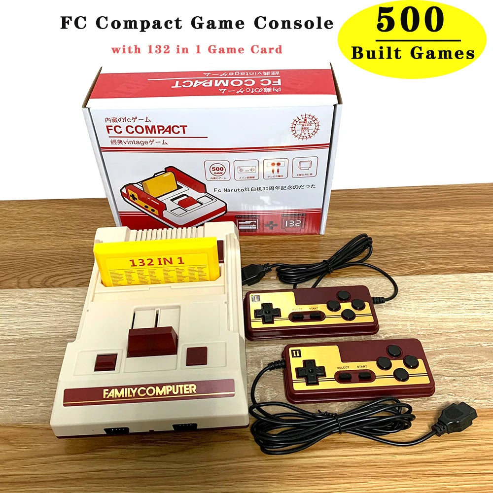 8 Bit Video Game Console Built in 500 Classic Games Family Computer TV