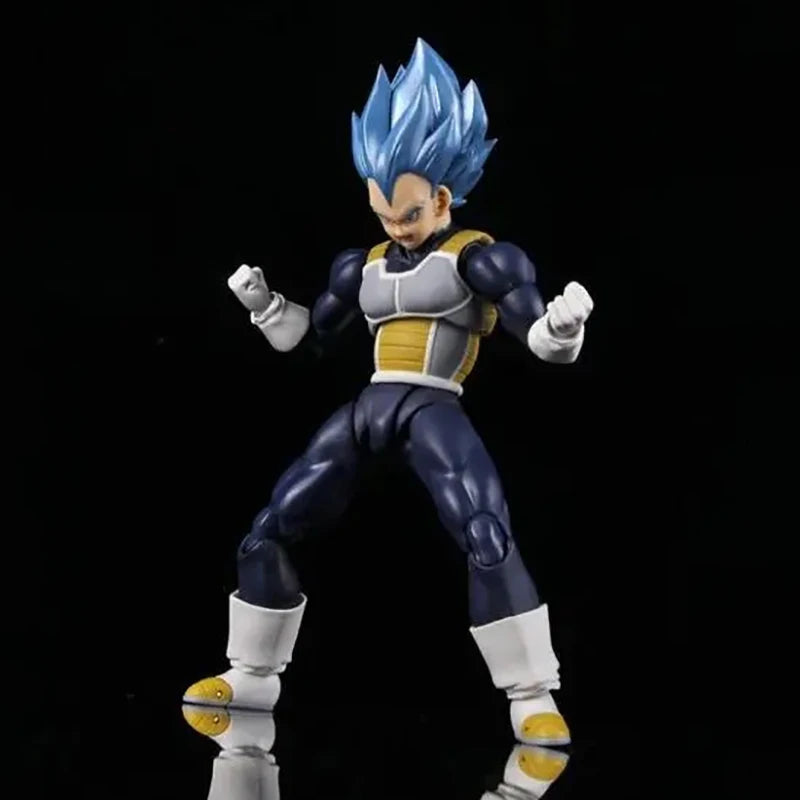 Anime Dragon Ball Super Figures Majin Vegeta Action Figure Movable Collectible Model Shf Super Saiyan God Vegeta Figurine Toys