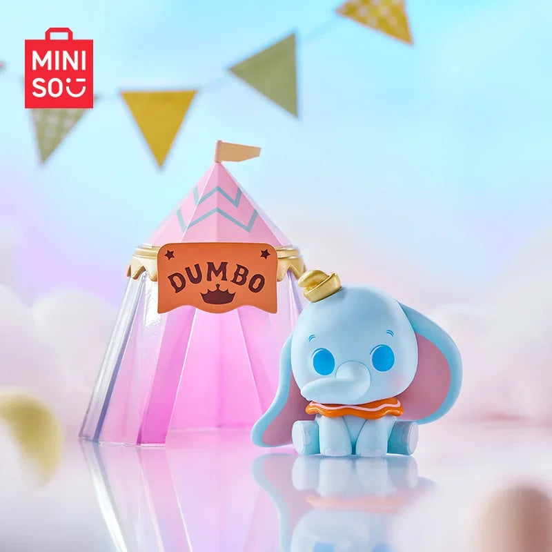 MINISO Genuine Disney Dumbo Day Dream Series Blind Box Table Top Decorated Kawaii Children's Toys Birthday Gift Anime Peripheral