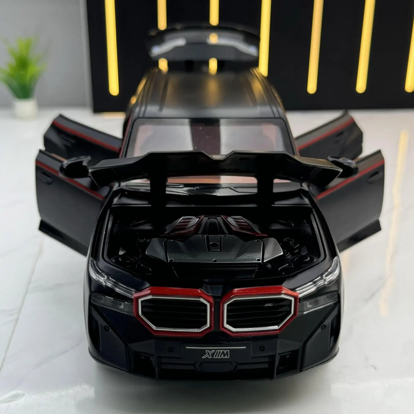 BMW XM SUV Alloy Car Diecasts & Toy Vehicles Car Model Sound and light Pull back Car