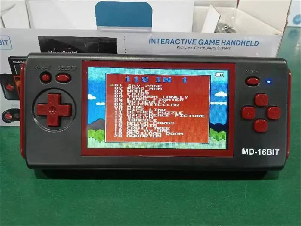 HG-943 4.3'' MD 16BIT HDMI TV handheld game Retro game console arcade console 2player wireless have118games support game card