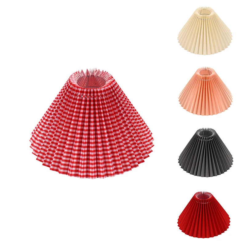 Bottom Opening 230Mm Pendant Lampshade Fabric Table Lamp Pleated Lampshade Bedroom Hotel Slant Height 160Mm