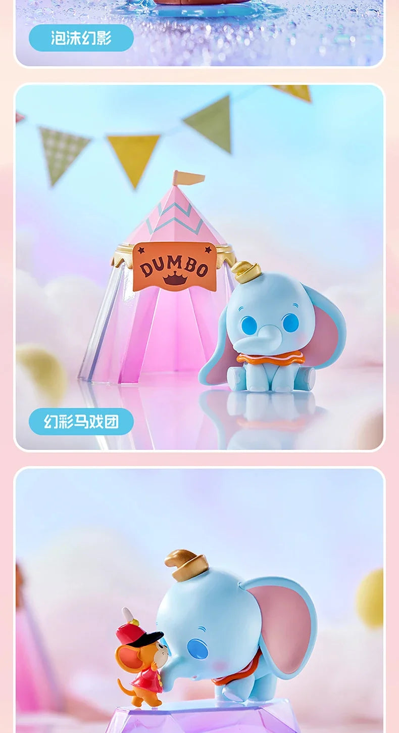 MINISO Genuine Disney Dumbo Day Dream Series Blind Box Table Top Decorated Kawaii Children's Toys Birthday Gift Anime Peripheral