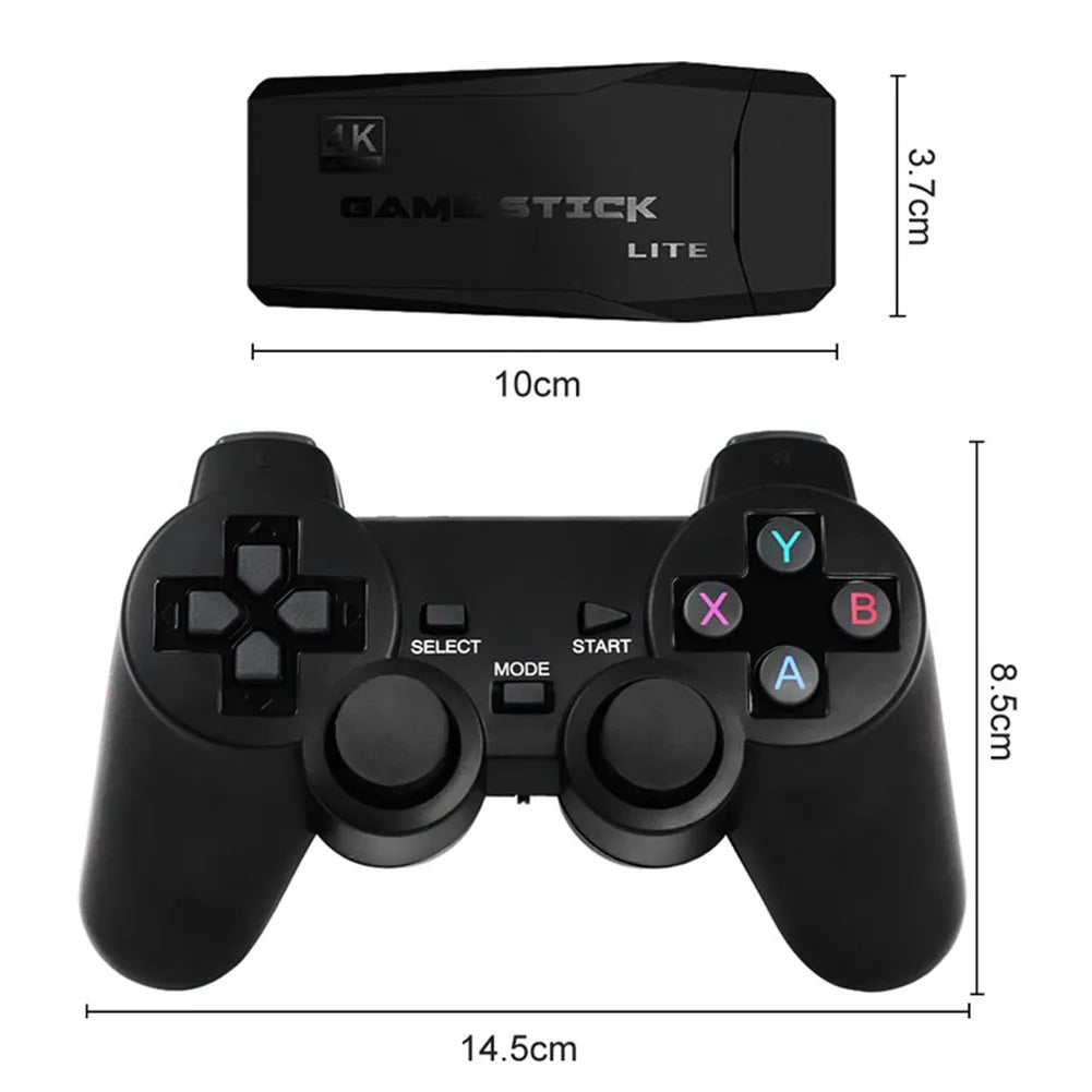 Video Game Sticks M8 Console 2.4G Dual Wireless Controller Game Stick 4K 10000 games 64GB Retro game For Dropshiopping Xmas Gift