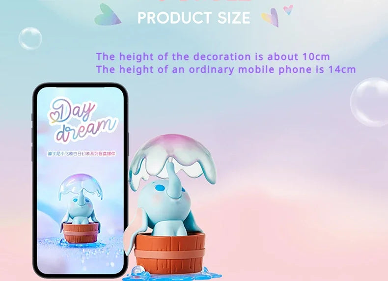 MINISO Genuine Disney Dumbo Day Dream Series Blind Box Table Top Decorated Kawaii Children's Toys Birthday Gift Anime Peripheral