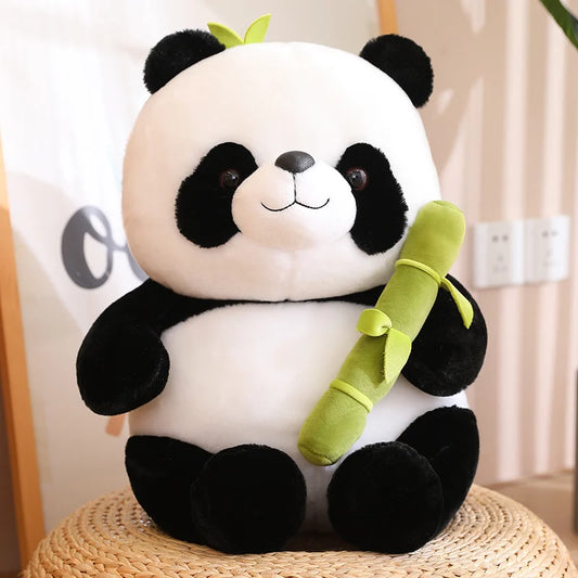 Kawaii Panda With Bamboo Soft Stuffed International Favorite Dolls Birthday Christmas Gifts Presents For Kids