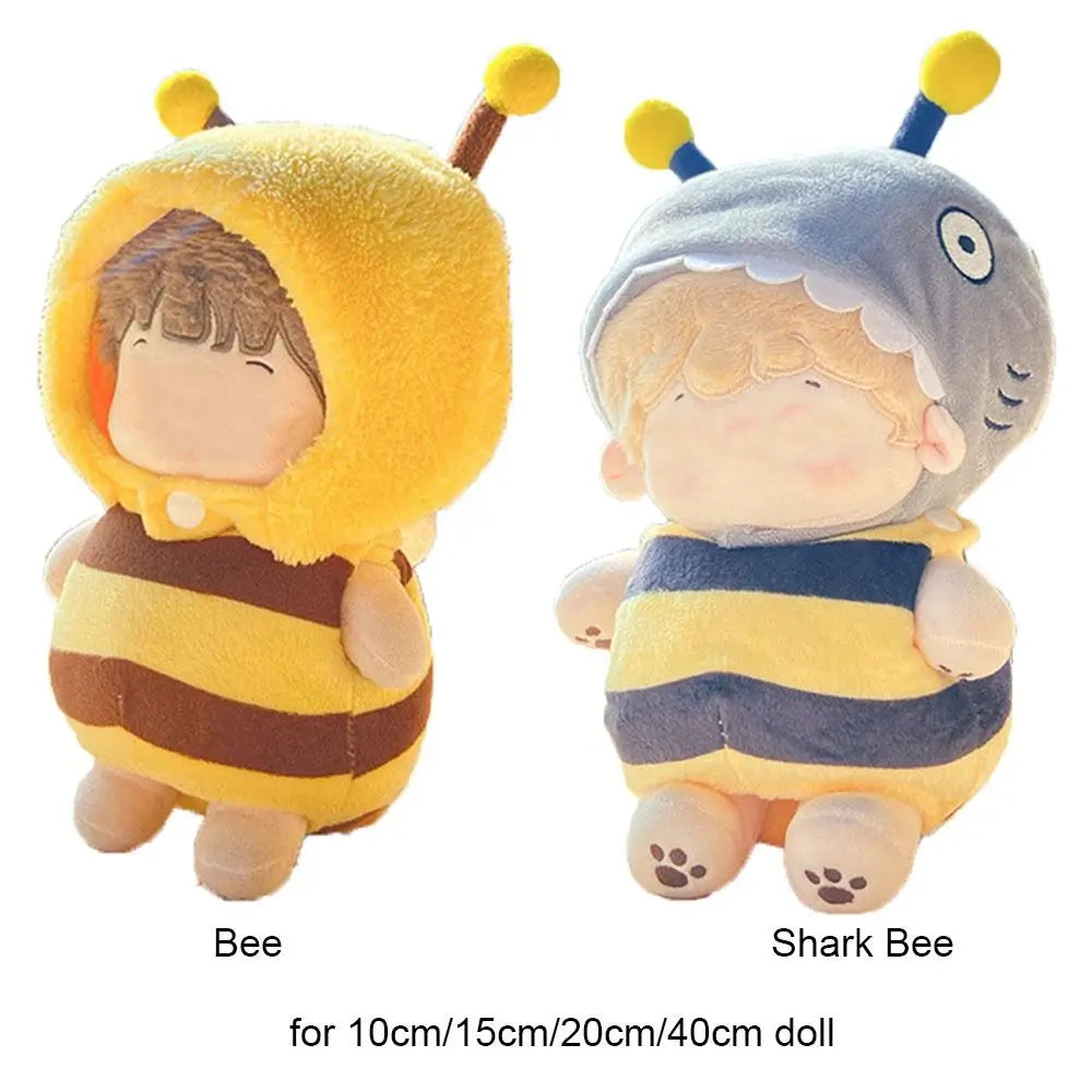 Replacement Outfit Cartoon Bee Jumpsuit 10cm/15cm/20cm/40cm Doll Clothes Changing Dressing Doll Accessories