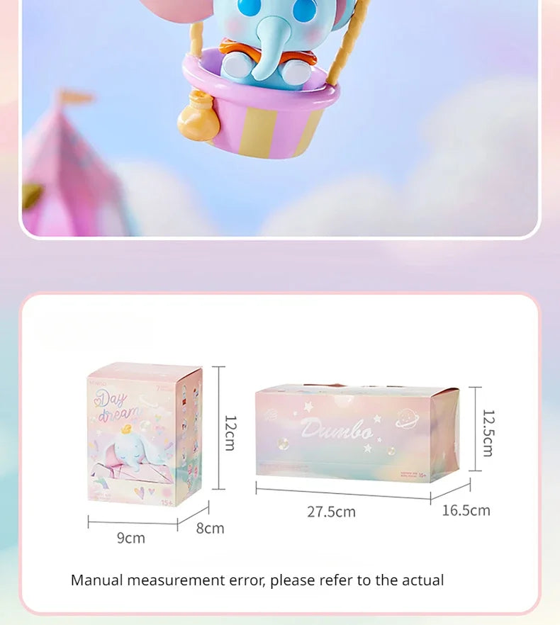 MINISO Genuine Disney Dumbo Day Dream Series Blind Box Table Top Decorated Kawaii Children's Toys Birthday Gift Anime Peripheral