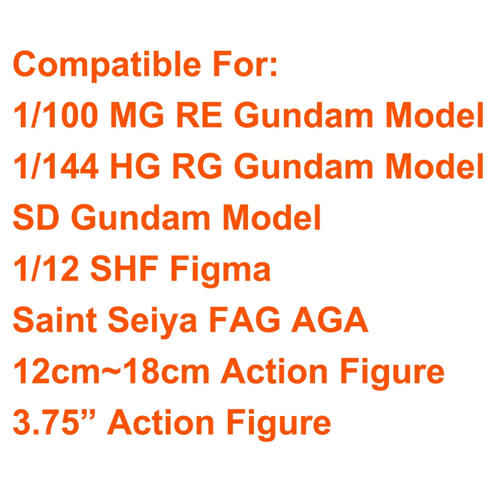 Power Impact Energy Lightning Thunder Effect For 1/144 RG HG 1/100 MG RE Model 1/12 3.75" Action Figure Stand Base Holder Toys